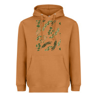 Meerkat Watercolor Eucalyptus Pattern Heavyweight Hoodie - artisFamous