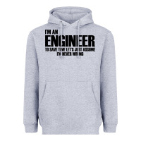Heather Grey i'm an engineering Heavyweight Hoodie - artisFamous