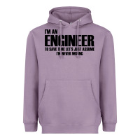 Lavender i'm an engineering Heavyweight Hoodie - artisFamous