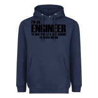 Navy i'm an engineering Heavyweight Hoodie - artisFamous