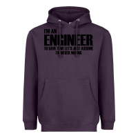 Plum i'm an engineering Heavyweight Hoodie - artisFamous