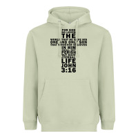 Matcha John 3:16 Bible Verse Cool Christian Church Shirts Christianity Heavyweight Hoodie - artisFamous