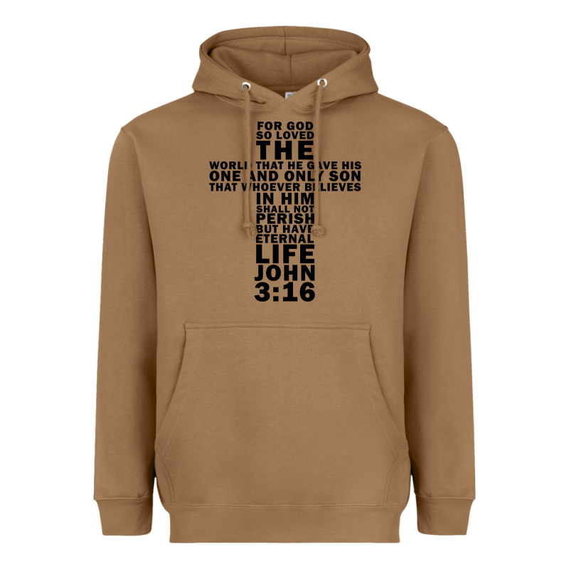 John 3:16 Bible Verse Cool Christian Church Shirts Christianity Heavyweight Hoodie by artisFamous | Teevron