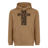 Toasted Coconut John 3:16 Bible Verse Cool Christian Church Shirts Christianity Heavyweight Hoodie - artisFamous