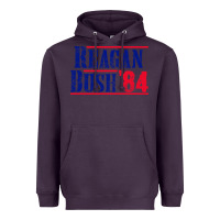 Plum reagan bush '84 Heavyweight Hoodie - artisFamous