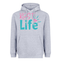 Heather Grey best life Heavyweight Hoodie - artisFamous