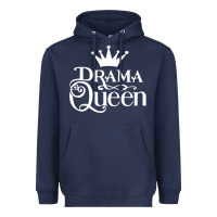 Navy drama queen Heavyweight Hoodie - artisFamous