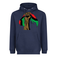 Navy black power african license Heavyweight Hoodie - artisFamous