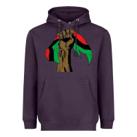 Plum black power african license Heavyweight Hoodie - artisFamous