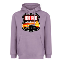 Lavender HOT ROD GARAGE CAR Heavyweight Hoodie - artisFamous