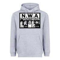 Heather Grey N.W.A Californian hip hop group N.W.A Heavyweight Hoodie - artisFamous