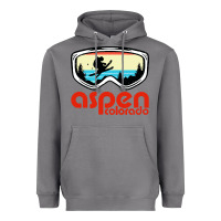 Storm aspen colorado ski mountain skiing retro vacation Heavyweight Hoodie - artisFamous