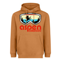 Meerkat aspen colorado ski mountain skiing retro vacation Heavyweight Hoodie - artisFamous