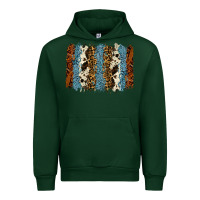 Forest Green tool leather leopard cowhide backround Urban Hoodie - RanaPortraitStore