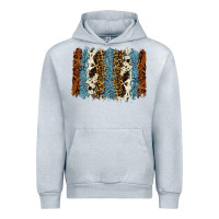 Heather Grey tool leather leopard cowhide backround Urban Hoodie - RanaPortraitStore