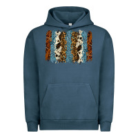 Pigment Midnight Navy tool leather leopard cowhide backround Urban Hoodie - RanaPortraitStore