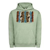 Pigment Oil Green tool leather leopard cowhide backround Urban Hoodie - RanaPortraitStore