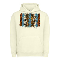 Pigment Pistachio tool leather leopard cowhide backround Urban Hoodie - RanaPortraitStore