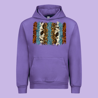 Tool Leather Leopard Cowhide Backround Urban Hoodie Designed By Ranaportraitstore