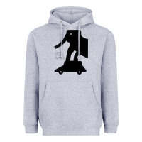 Heather Grey Elephant Black To Stand On Your Car Heavyweight Hoodie - artisFamous