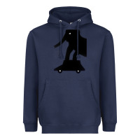 Navy Elephant Black To Stand On Your Car Heavyweight Hoodie - artisFamous