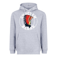 Heather Grey choctaw blood Heavyweight Hoodie - artisFamous