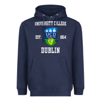 Navy university college dublin Heavyweight Hoodie - artisFamous