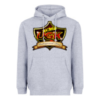 Heather Grey ugk underground kingz Heavyweight Hoodie - artisFamous
