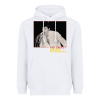 White Fad Gadget Fireside Favourites Heavyweight Hoodie - artisFamous