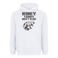 White honey badger dont care Heavyweight Hoodie - artisFamous