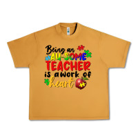 Peanut Butter being an au some teacher is a work of the heart Urban Heavy Tee - FaDigitalArtStudio