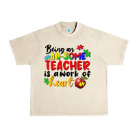 Sandshell being an au some teacher is a work of the heart Urban Heavy Tee - FaDigitalArtStudio