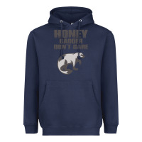 Navy honey badger dont care Heavyweight Hoodie - artisFamous