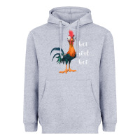 Heather Grey hei girl Heavyweight Hoodie - artisFamous