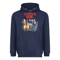 Navy retro cult classic Heavyweight Hoodie - artisFamous