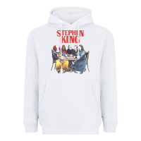 White retro cult classic Heavyweight Hoodie - artisFamous