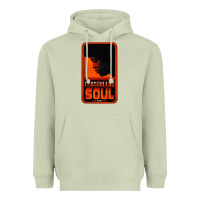 Matcha Fist Full Of Soul Long Record Player Heavyweight Hoodie - artisFamous