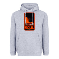 Heather Grey Fist Full Of Soul Long Record Player Heavyweight Hoodie - artisFamous