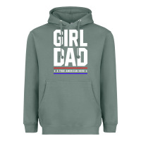 Sage Girl Dad A True American Hero - Fathers Day Gift Heavyweight Hoodie - artisFamous