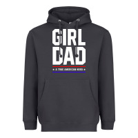 Smoke Girl Dad A True American Hero - Fathers Day Gift Heavyweight Hoodie - artisFamous