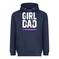 Navy Girl Dad A True American Hero - Fathers Day Gift Heavyweight Hoodie - artisFamous