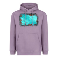 Lavender gemstone turquoise leopard background Heavyweight Hoodie - JahusDesignShop