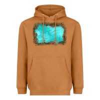 Meerkat gemstone turquoise leopard background Heavyweight Hoodie - JahusDesignShop