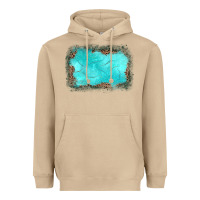 Mushroom gemstone turquoise leopard background Heavyweight Hoodie - JahusDesignShop