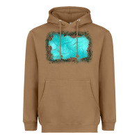 Toasted Coconut gemstone turquoise leopard background Heavyweight Hoodie - JahusDesignShop