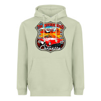 Matcha CLASSIC CARS ROUTE 66 Heavyweight Hoodie - artisFamous