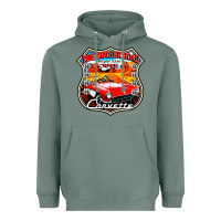 Sage CLASSIC CARS ROUTE 66 Heavyweight Hoodie - artisFamous