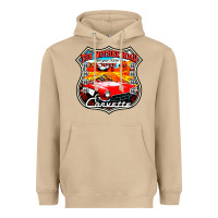Mushroom CLASSIC CARS ROUTE 66 Heavyweight Hoodie - artisFamous