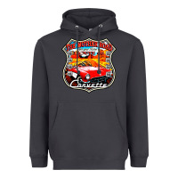 Smoke CLASSIC CARS ROUTE 66 Heavyweight Hoodie - artisFamous