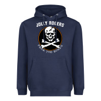 Navy fear the bones Heavyweight Hoodie - artisFamous